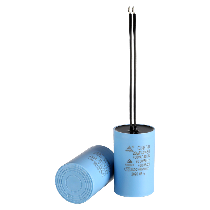 Dwa przewody 20UF 450VAC SH S0 50 N60Hz CQC CBB60 Capacitor do pompy wodnej